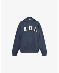 ADANOLA - Logo-Embroidered Cotton Oversized Hoody - Lyst