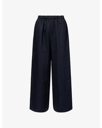 Jenni Kayne - Demi Wide-Leg Linen-Blend Trousers - Lyst