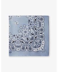 Maje - Paisley-Print Silk Bandana Scarf - Lyst
