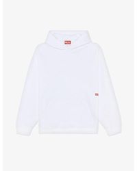 DIESEL - S-boxt-hood-n8 Branded-print Cotton-jersey Hoody - Lyst