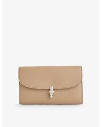 The Row - Sofia Leather Continental Wallet - Lyst