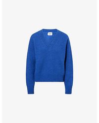 Weekend by Maxmara - Relaxed-Fit V-Neck Knit Jumper - Lyst