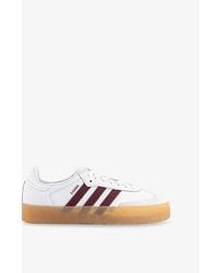 adidas - Samba Leather Low-Top Trainers - Lyst