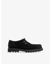 AllSaints - Skiff Lace-Up Suede Boat Shoes - Lyst