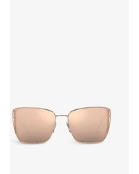 BVLGARI - Bv6176 B.zero1 Square-frame Metal Sunglasses - Lyst