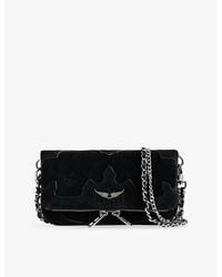 Zadig & Voltaire - Rock Nano Mini Suede Western Clutch Bag - Lyst