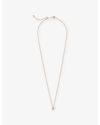 Kismet by Milka - Comet Mini 0.04Ct Diamond Pendant Necklace - Lyst
