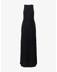 Devon Windsor - Nova Cut-Out Knitted Maxi Dress - Lyst