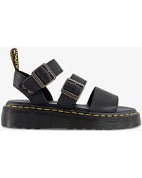 Dr. Martens - Gryphon Quad Strap-embellished Platform Leather Sandals - Lyst