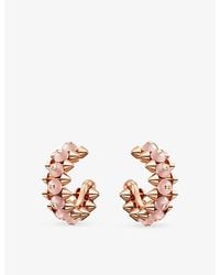 Cartier - Clash De Mini 18Ct Rose- And Chalcedony Hoop Earrings - Lyst