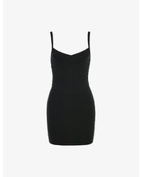 House Of Cb - The Cinch V-Waist Woven Bandage Mini Dress - Lyst
