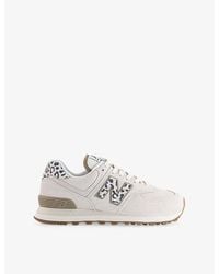 New Balance - 574 Suede Low-Top Trainers - Lyst