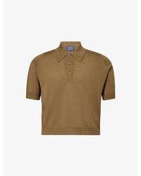 John Smedley - X Bill Nighy Short-Sleeve Merino Wool Polo Shirt - Lyst