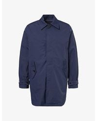Paul Smith - Pointed-Collar Fleece-Lined Shell Trench Coat - Lyst