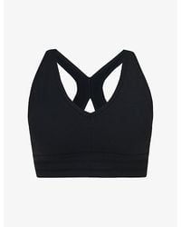 Sweaty Betty - Gaia V-Neck Stretch-Woven Yoga Bra - Lyst