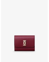 Cartier - C De Mini Leather Wallet - Lyst
