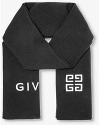 Givenchy - 4g Brand-logo Wool Scarf - Lyst