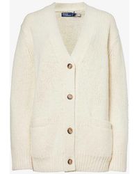 Polo Ralph Lauren - V-neck Relaxed-fit Wool-knit Cardigan - Lyst