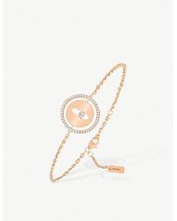 Messika - Lucky Move 18ct Rose-gold And Diamond Bracelet - Lyst