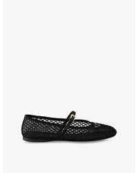 Prada - Mesh Fabric Ballet Flats - Lyst