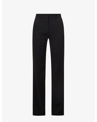 JOSEPH - Morissey Straight-Leg High-Rise Stretch-Woven Trousers - Lyst
