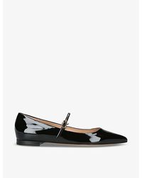 Gianvito Rossi - Vernice Buckle-embellished Patent-leather Pumps - Lyst