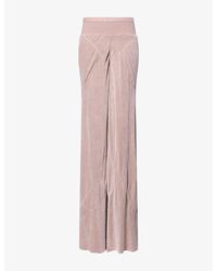 Rick Owens - Bias Wide-Leg Velvet Trousers - Lyst