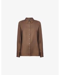 Whistles - Metallic Long-Sleeve Woven Shirt - Lyst