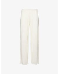 Eberjey - Pointelle Straight-Leg Mid-Rise Cotton-Blend Pyjama Bottoms - Lyst
