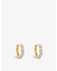Astley Clarke - Interstellar Mini 14Ct- And 0.19Ct Diamond Hoop Earrings - Lyst