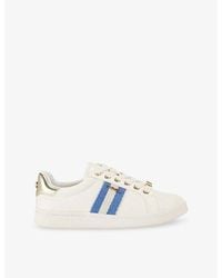 Carvela Kurt Geiger - Palermo Stripe Low-Top Faux-Leather Trainers - Lyst