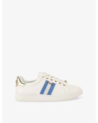 Carvela Kurt Geiger - Palermo Stripe Low-Top Faux-Leather Trainers - Lyst