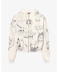 HELLSTAR - Graffiti Zip Cotton-Jersey Hoody - Lyst