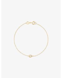 Astrid & Miyu - Hardware 14Ct- And Lab-Grown Pavé Diamond Bracelet - Lyst