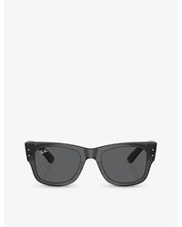 Ray-Ban - Rb0840s Mega Wayfarer Square-frame Sunglasses - Lyst