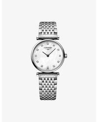 Longines - L4.209.4.87.6 La Grande Classique Stainless-Steel And 0.048Ct Diamond Quartz Watch - Lyst
