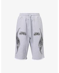 GODMADE - Vivid Logo-Print Cotton Shorts - Lyst