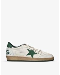Golden Goose - Ball Star Star-Patch Leather Low-Top Trainers - Lyst