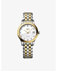 Longines - L4.274.3.27.7 Flagship Classic Stainless-Steel, Pvd And 0.034Ct Diamond Automatic Watch - Lyst