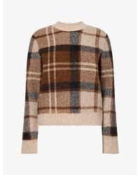 Barbour - Glendyn Tartan Knitted Jumper - Lyst