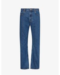 A.P.C. - Contrast-stitching Straight-leg Regular-fit Jeans - Lyst