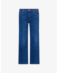 Mother - Mid-Rise Rambler Zip Flood Denim Jeans - Lyst