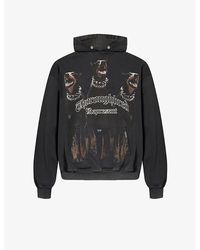 Represent - Thoroughbred Graphic-print Cotton-jersey Hoody X - Lyst