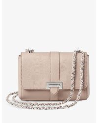 Aspinal of London - Lottie Grained-leather Shoulder Bag - Lyst