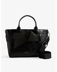 Ted Baker - Jimsa Bow-detail Faux-leather Bag - Lyst