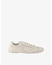 Prada - Montecarlo Leather Trainers - Lyst