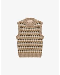 Marni - Jacquard Shetland Wool-Blend Vest - Lyst