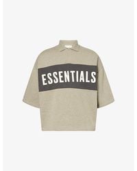 Fear Of God - Panelled Crop Cotton-Jersey Polo Top - Lyst