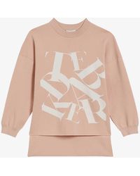 Ted Baker - Elssiaa Logo-embroidered Jacquard-woven Jumper - Lyst