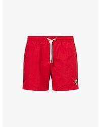 ARRELS Barcelona - Small-Cat Embroidered Swim Shorts - Lyst